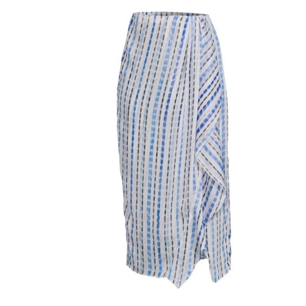 MISA LOS ANGELES Surya Striped Midi Skirt $280 NWT - Picture 2 of 4